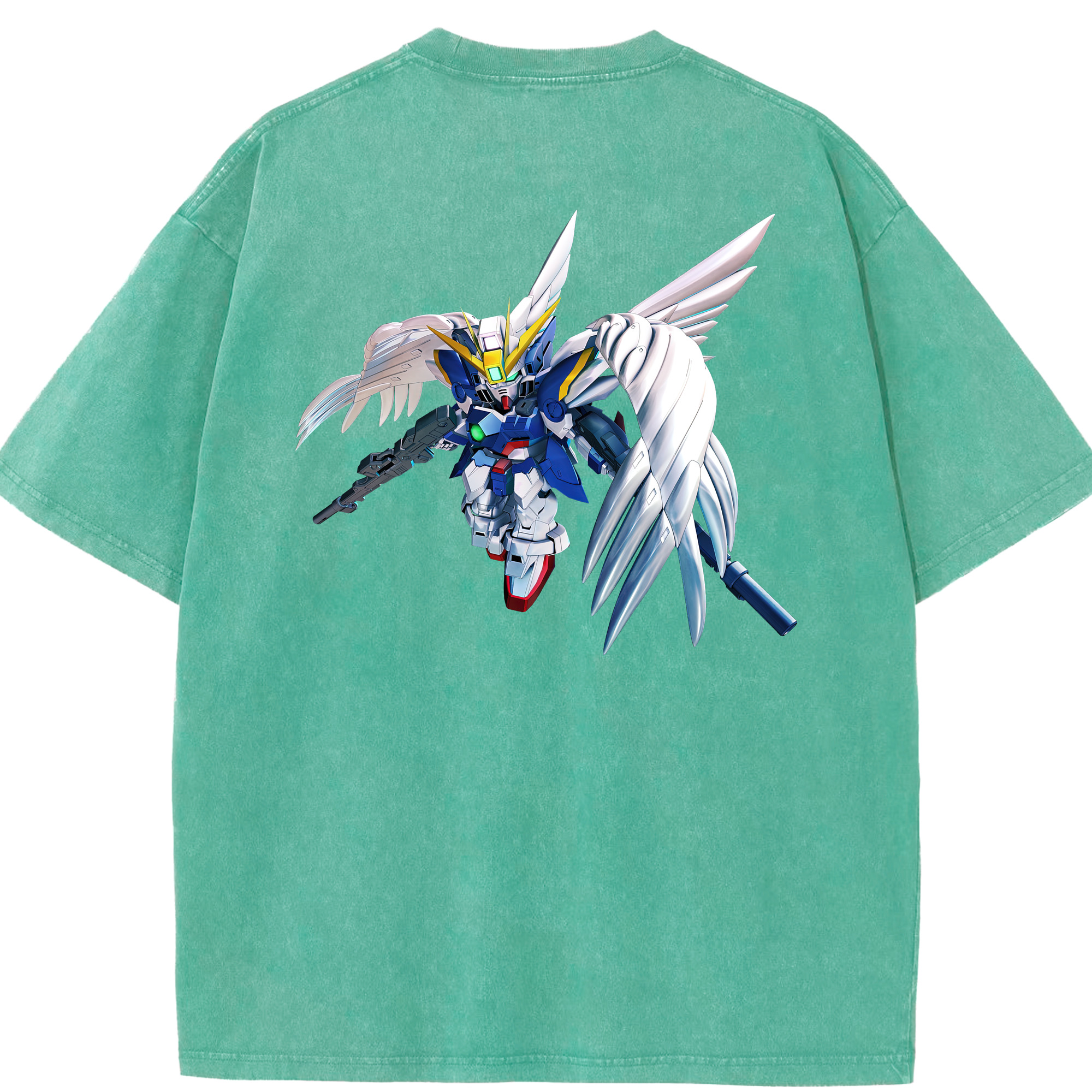 （画像用） 機動戦士ガンダム Mobile Suit Gundam 綿100% ヴィンテージ風 半袖Tシャツ（背面プリント）